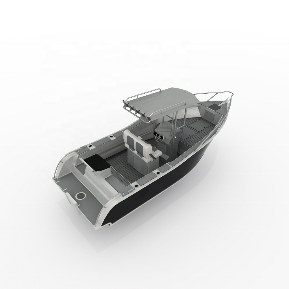 Aluminum Aluminum Center/side Console Rowing Fishing Boats with T-TOP Boat Supplier Allsea 20.5ft 6.25m Outboard Engine 1 Set Ce