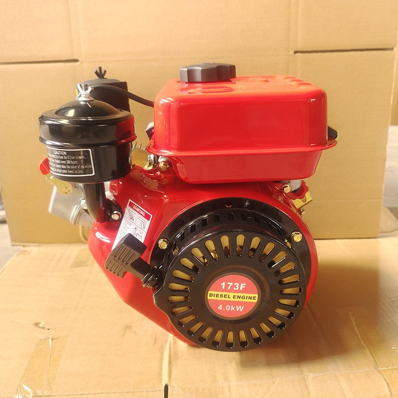 Single Cylinder Electric Start Air-Cooled 170F Diesel Engine with Steam Power New Condition for Boats and Trucks