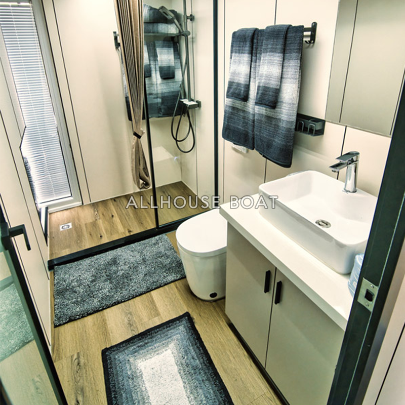 Luxury Aluminium Houseboat for Sale Water Housed Floating Yacht with Outboard Engine