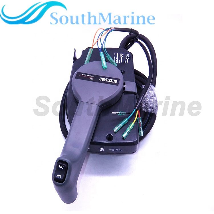 Boat Engines 703-48207-22-00 Side Mount Remote Control Throttle Shift Box for Yamaha Outboard Engine 10 Pin, Right Hand