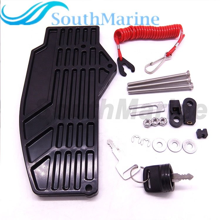 Boat Engines 703-48207-22-00 Side Mount Remote Control Throttle Shift Box for Yamaha Outboard Engine 10 Pin, Right Hand