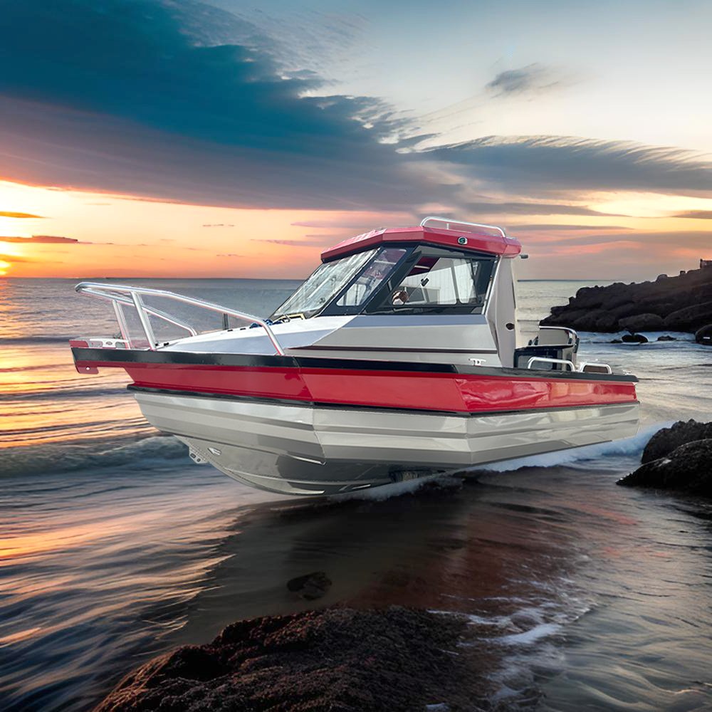 Fishing Boat Sport Yacht 19ft Small Center Console Boat Dual Engine Yacht Manufacturer 60-90HP Aluminium Boat Sea