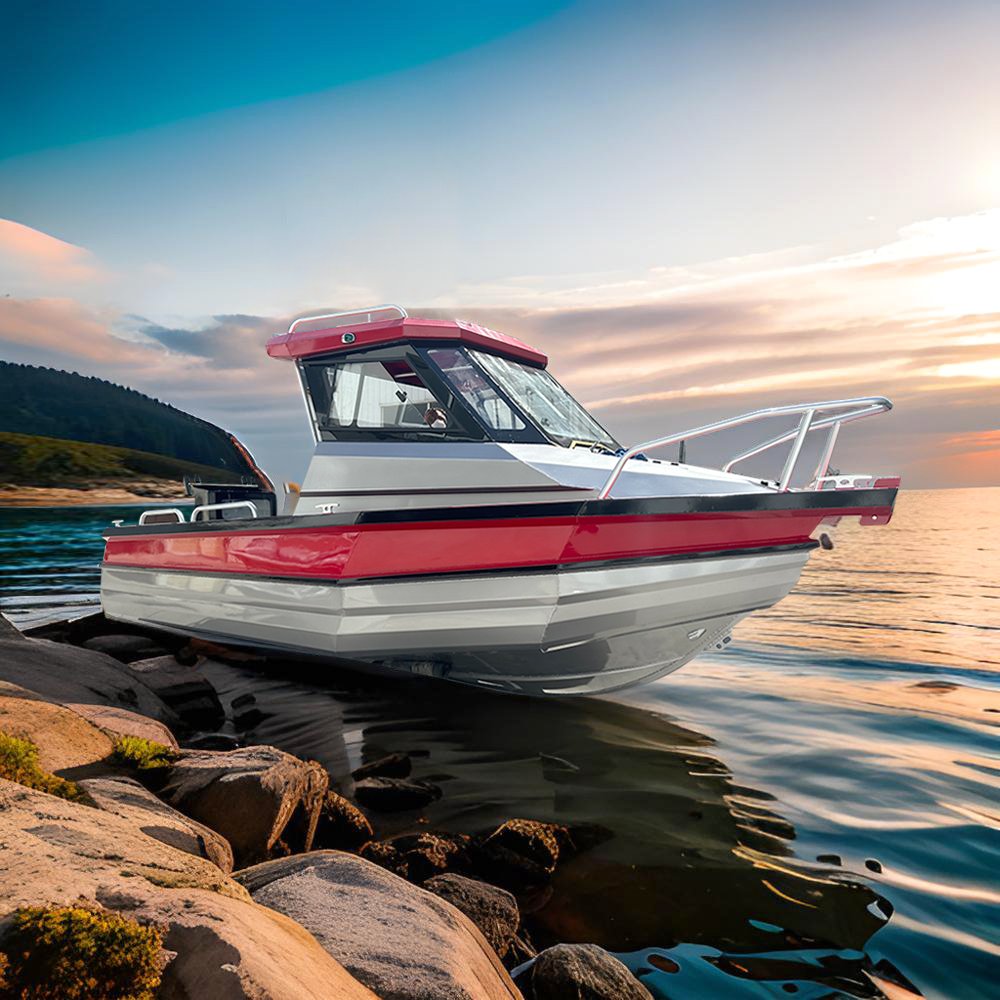 Fishing Boat Sport Yacht 19ft Small Center Console Boat Dual Engine Yacht Manufacturer 60-90HP Aluminium Boat Sea