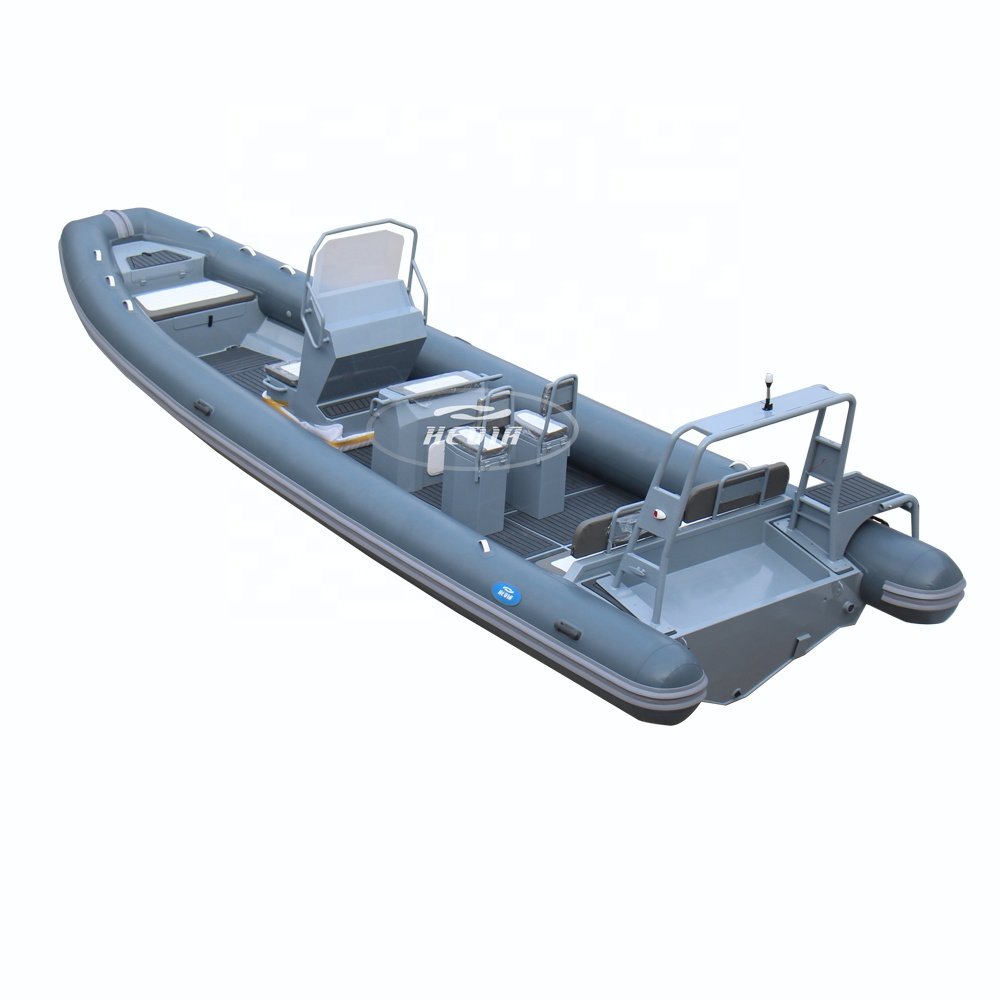 Hedia Orca 28ft Hypalon 8.6m Aluminum Rib Boat Luxury 860 CE RHIB Inflatable Yacht for Fishing Outboard Engine EVA Hull Material