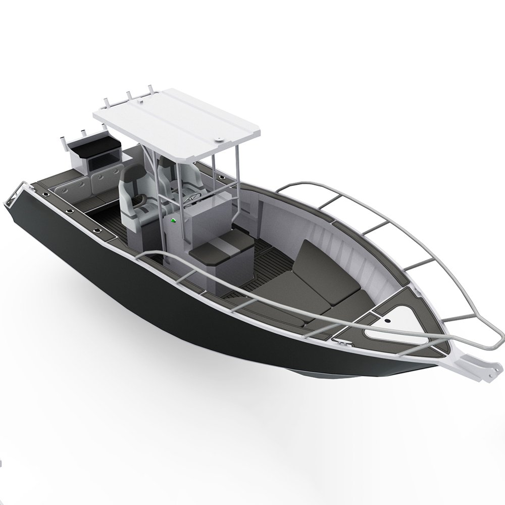 2024 Kinocean Custom Sport Fishing Boat All Welded Aluminum Center Console Hard Top Vessel Outboard Engine for Sale