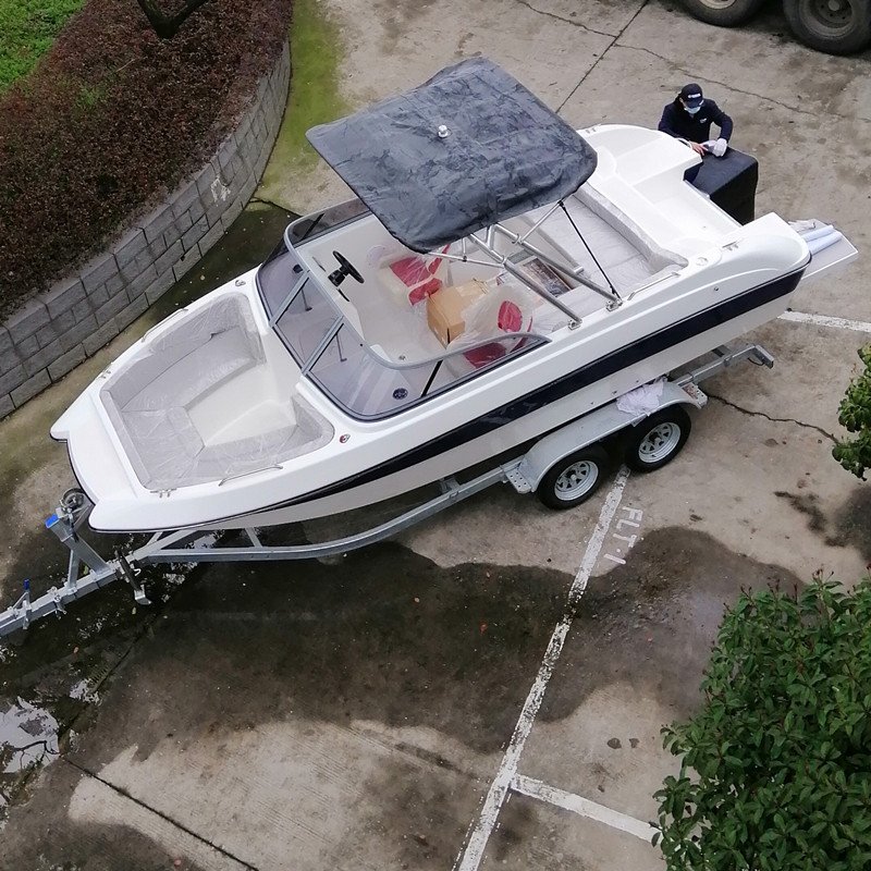 FLIT-580 Factory Directly Sell 19ft Fiberglass Sport and Fishing Boat Outboard Engine