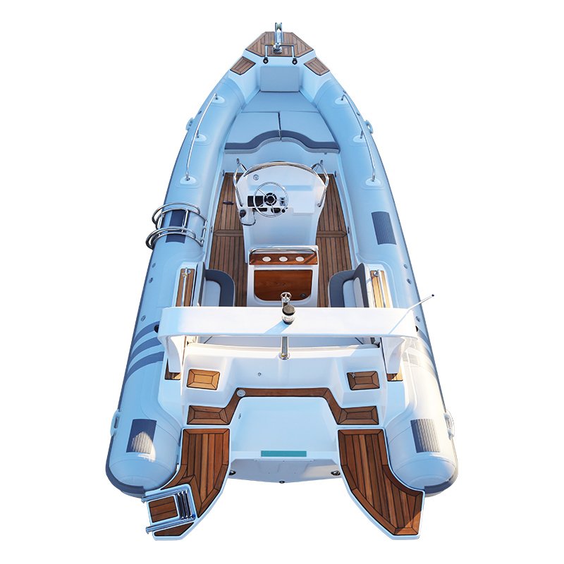 New Arrival CE 7m 23.3ft Luxury RIB Hypalon Inflatable Fishing Rowing Boat with 200HP Engine Rib Boat Inflatable for Ocear Water