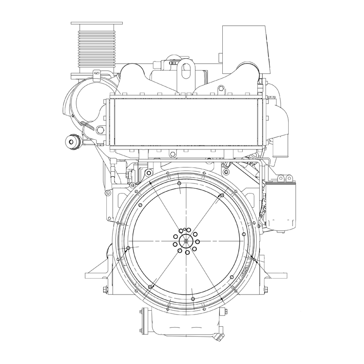 Small Boat Engine CCS Marine Engine with Advance Gear Box 257hp Fishing Boat Engine