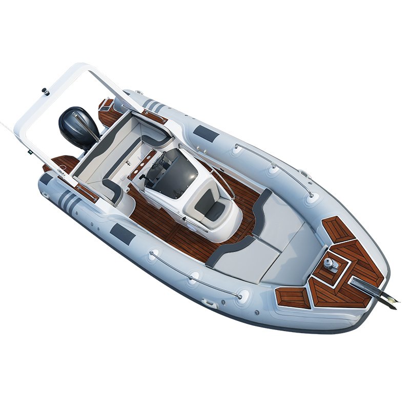 New Arrival CE 7m 23.3ft Luxury RIB Hypalon Inflatable Fishing Rowing Boat with 200HP Engine Rib Boat Inflatable for Ocear Water