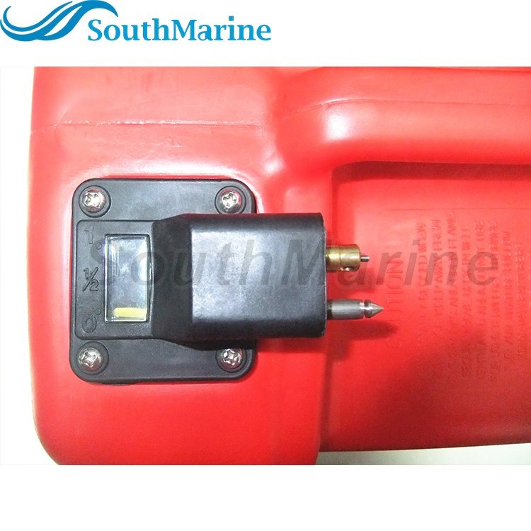 12L Fuel Tank Assembly for Yamaha Outboard Motor with Fuel Cap and Fuel Gauge Boat Motor, Fits Hidea / Powertec Outboard Parts