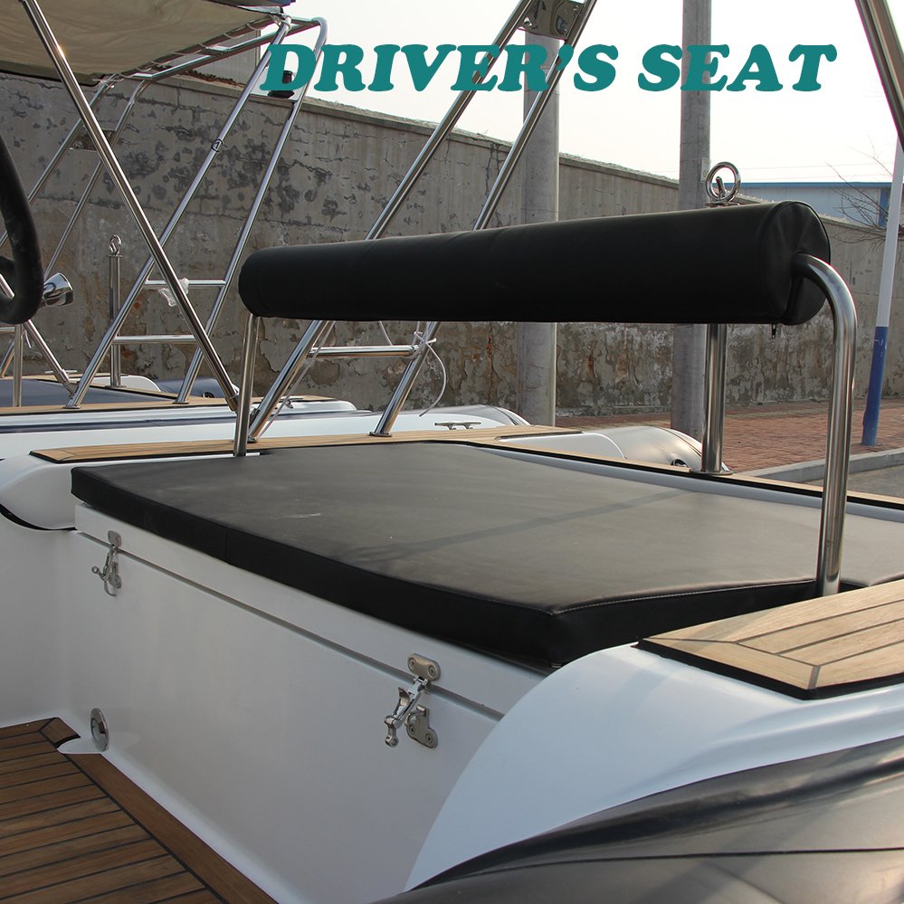 6m Inflatable Boat Rib Rib Hypalon Inflatable Boat RIB-600 with Trailer and Outboard Engine