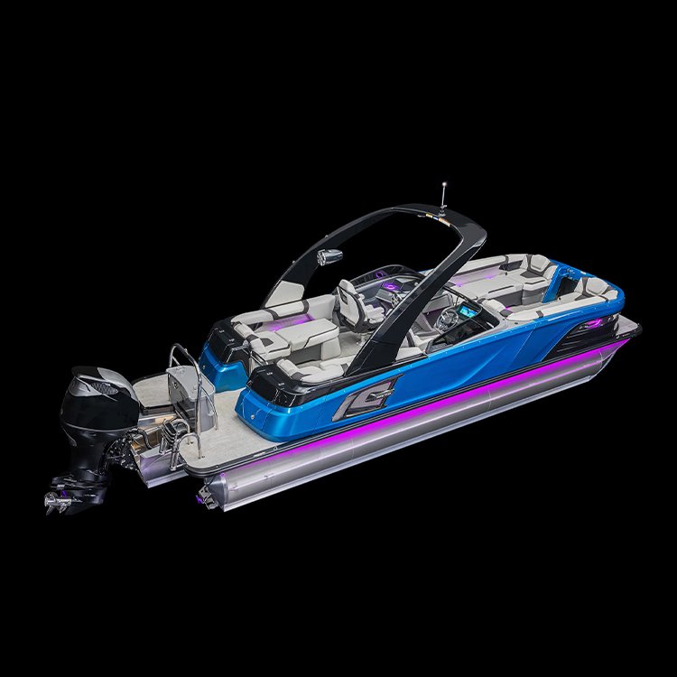 KinOcean 22ft Luxury Fiberglass Pontoon Boats Yacht with New Outboard Engine for Sport