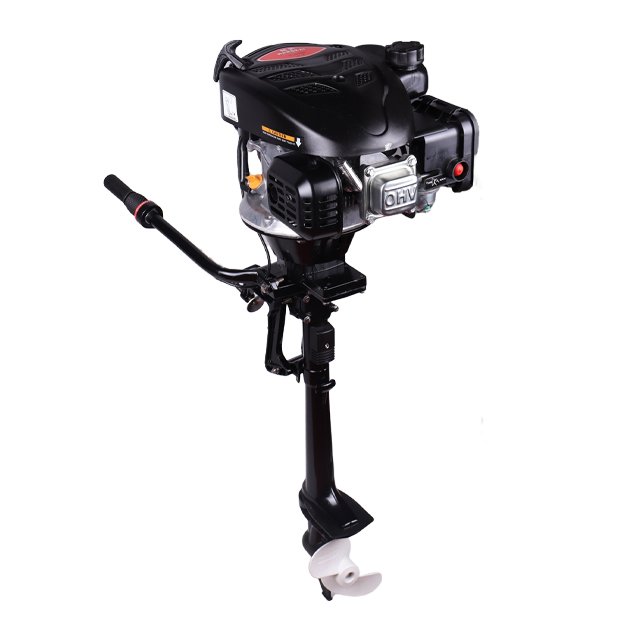 For HANGKAI 4-Stroke 5HP 123CC Air Cooled Outboard Motor New Condition CDI Ignition System Gasoline Fuel for Fishing Boat Engine