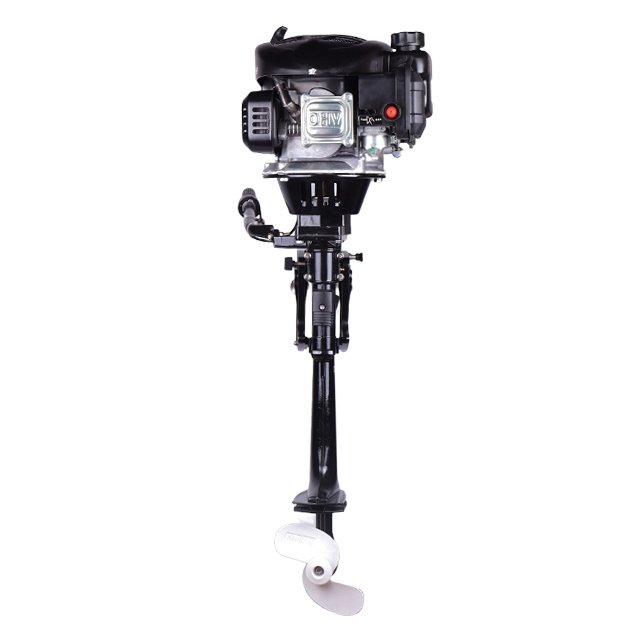 For HANGKAI 4-Stroke 5HP 123CC Air Cooled Outboard Motor New Condition CDI Ignition System Gasoline Fuel for Fishing Boat Engine