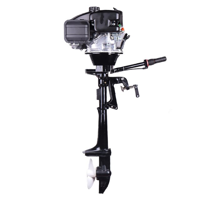 For HANGKAI 4-Stroke 5HP 123CC Air Cooled Outboard Motor New Condition CDI Ignition System Gasoline Fuel for Fishing Boat Engine