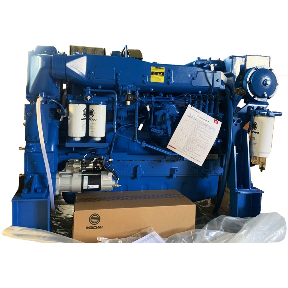 Weichai WD10 Marine Engine 326HP 2100RPM Marine Diesel Engine WD10C326-21 Inboard Engine Boat in Stock NEW Electric Start
