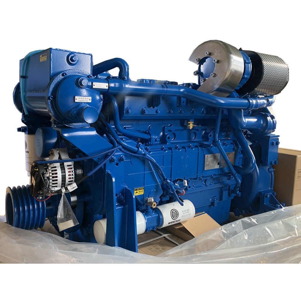 Weichai WD10 Marine Engine 326HP 2100RPM Marine Diesel Engine WD10C326-21 Inboard Engine Boat in Stock NEW Electric Start