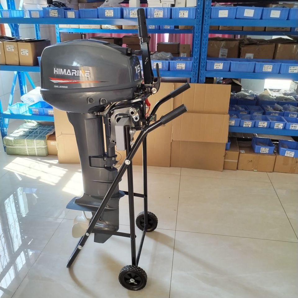 Himarine 2 Stroke 15HP Outboard Motor Boat Engine Like Yamaha 15FMH Outboard Engine 63V