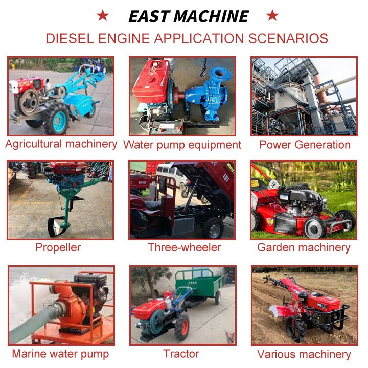Hot Sale 20Hp Boat Small Excavator Diesel Engine Double 2 Cylinder Electric Start 360kw water-cooled four stroke V-engine
