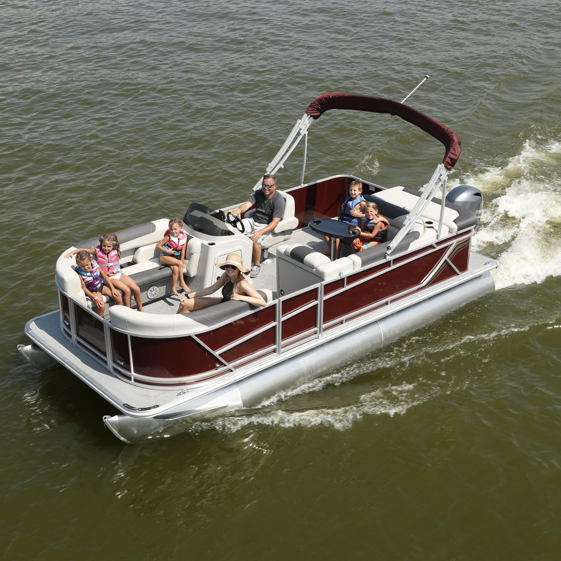 2023 Ecocampor Luxury Aluminium Pontoon Boat Passenger Kayak for Fishing With Outboard Engine for Outdoor Drifting