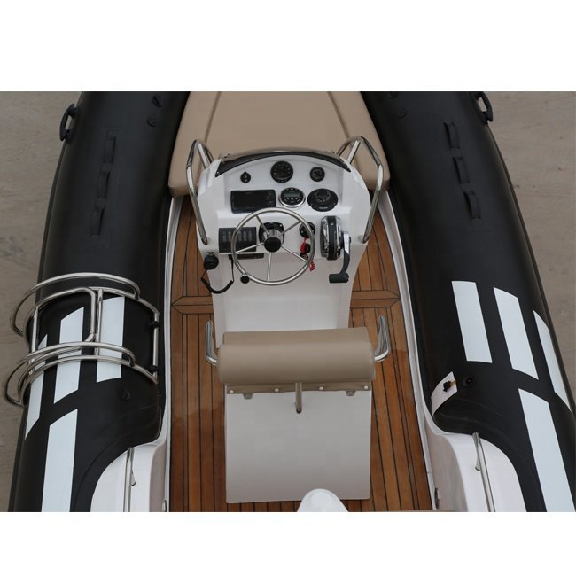 5.8m/119ft Speed Boat Patrol Rib Boat PVC Fiberglass Hypalon-Combo Set With Engine for Outdoor Use for Sale