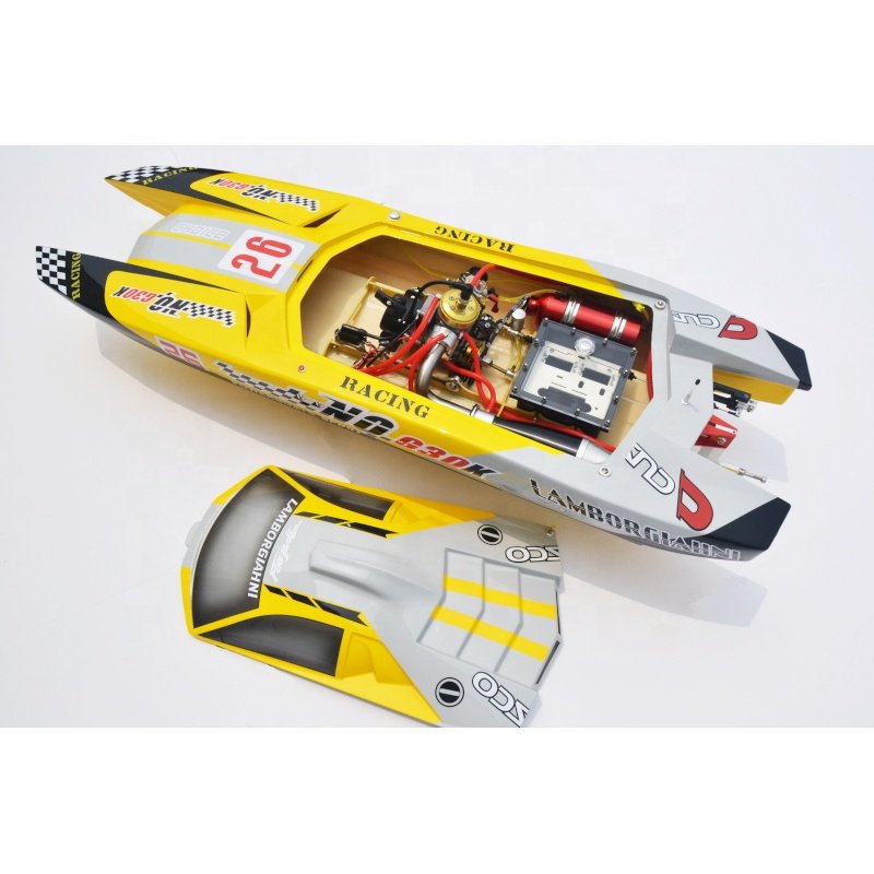 49'' FiberGlass 30cc Nitro Engine G30K Raptor Hydro High Speed Racing Gasoline RC Boat ARTR Hobby Boat
