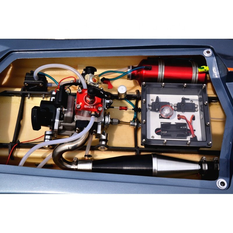 49'' FiberGlass 30cc Nitro Engine G30K Raptor Hydro High Speed Racing Gasoline RC Boat ARTR Hobby Boat