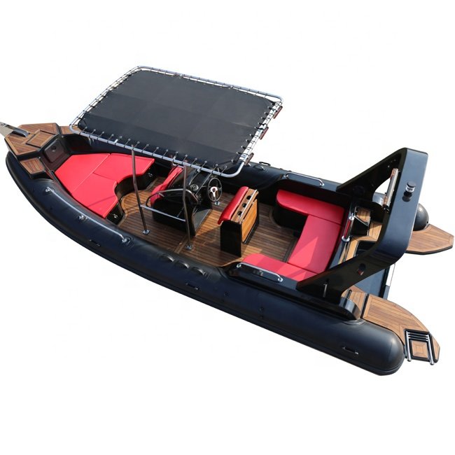 CE 7m 23.3ft Luxury RIB Hypalon Inflatable Fishing Rowing Boat with 200HP Engine