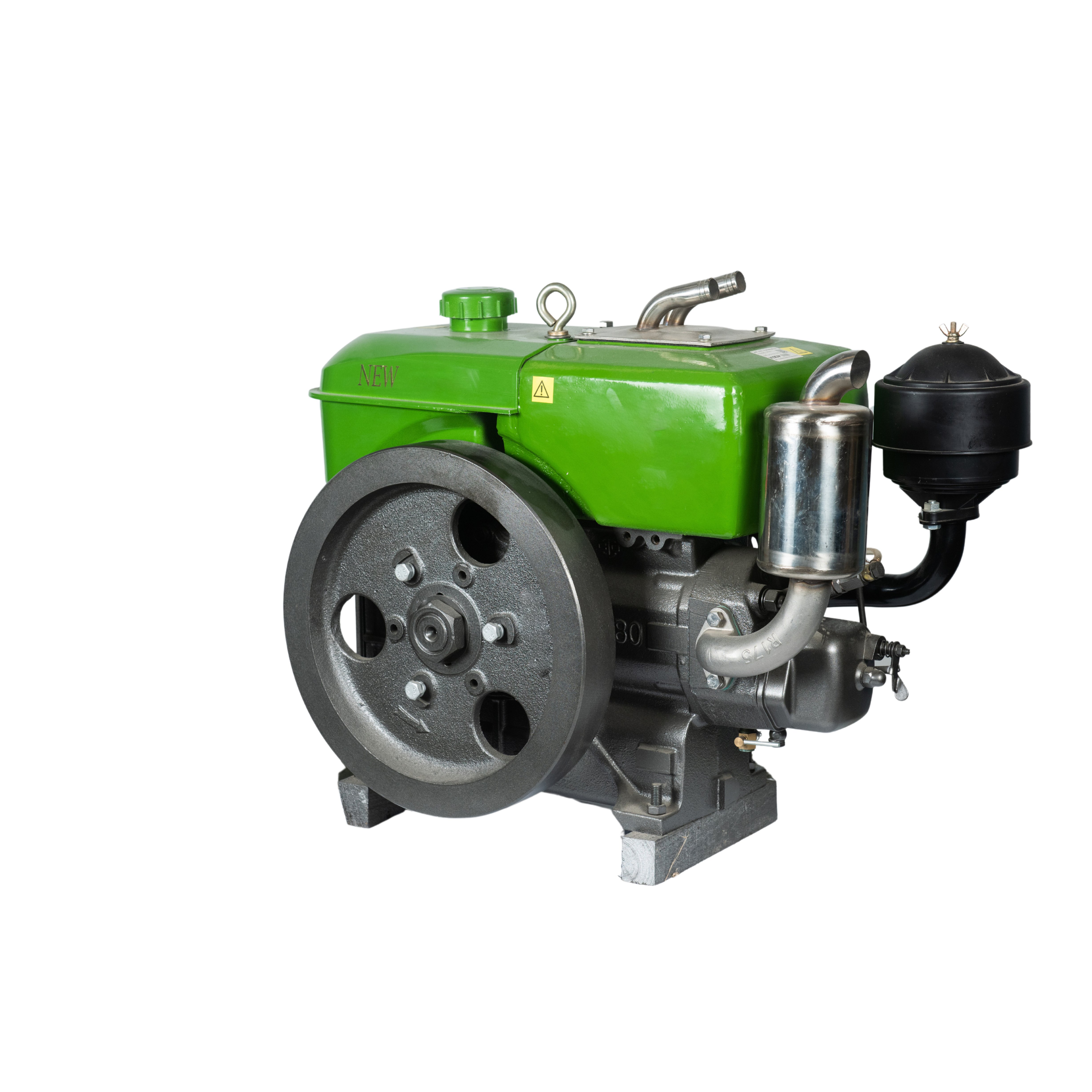 Small 8 Horsepower Hand-Cranked Water-Cooled Single Cylinder Diesel Engine Four Stroke New for Agricultural & Marine Use&Boat