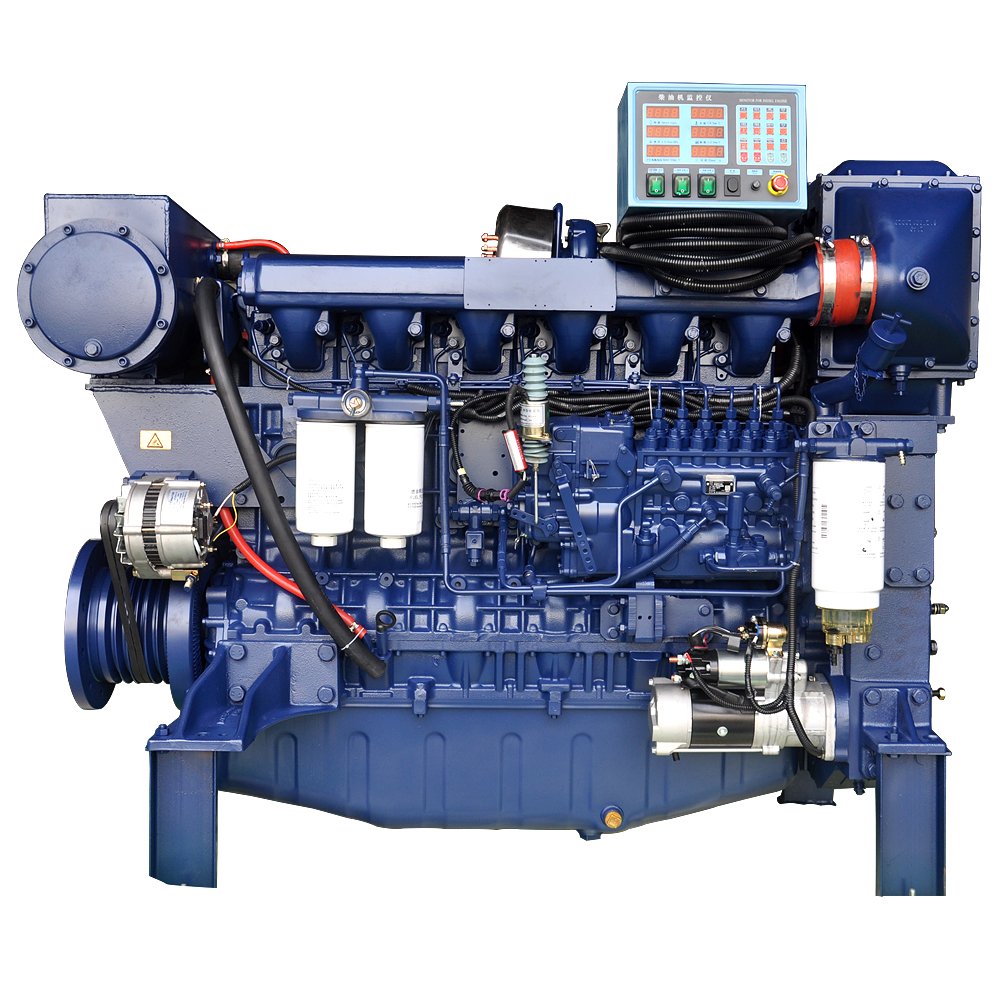 250hp 350hp 400hp 450hp 500hp 550hp Weichai Marine Diesel Engine With Gearbox