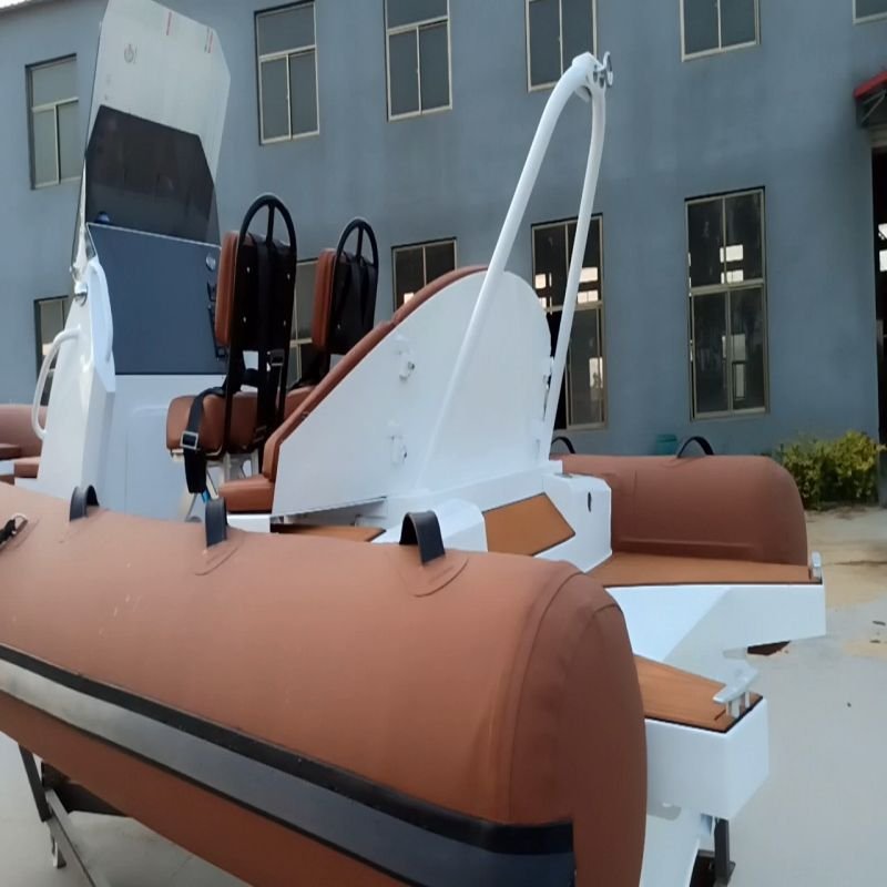 High Speed 6.2m Deep V Aluminum Hull Hypalon RIB Inflatable Boat 20ft Quality Entertainment RIB Boats From China
