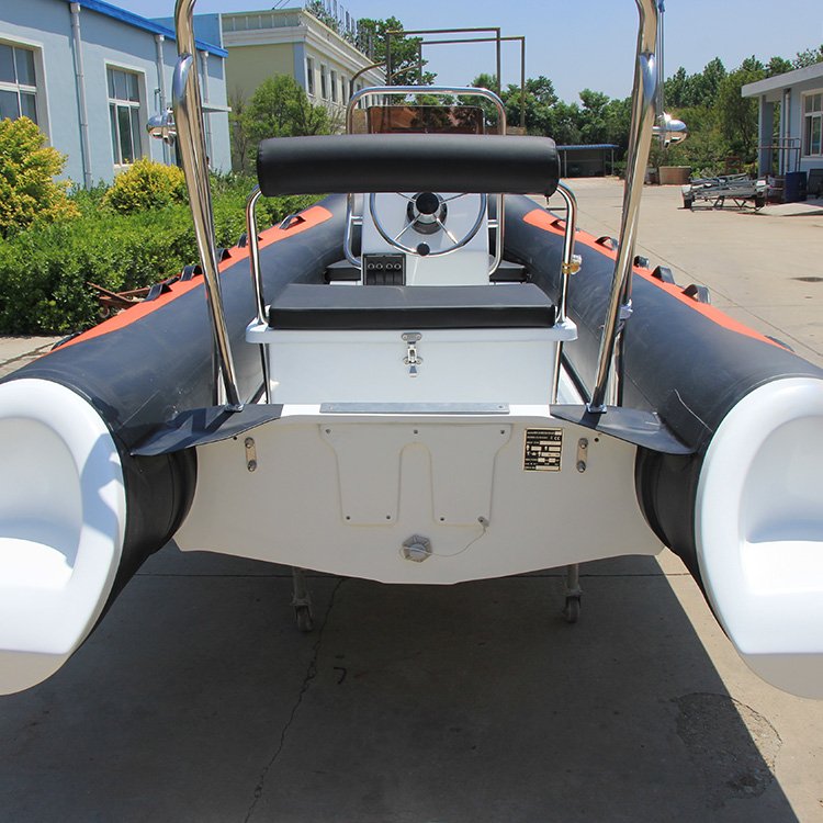 Zhenbo 360 Rib Sport Style Power Fiberglass Inflatable Boat with Engine 3.6M Rescue and Leisure Use for Fishing and Rowing