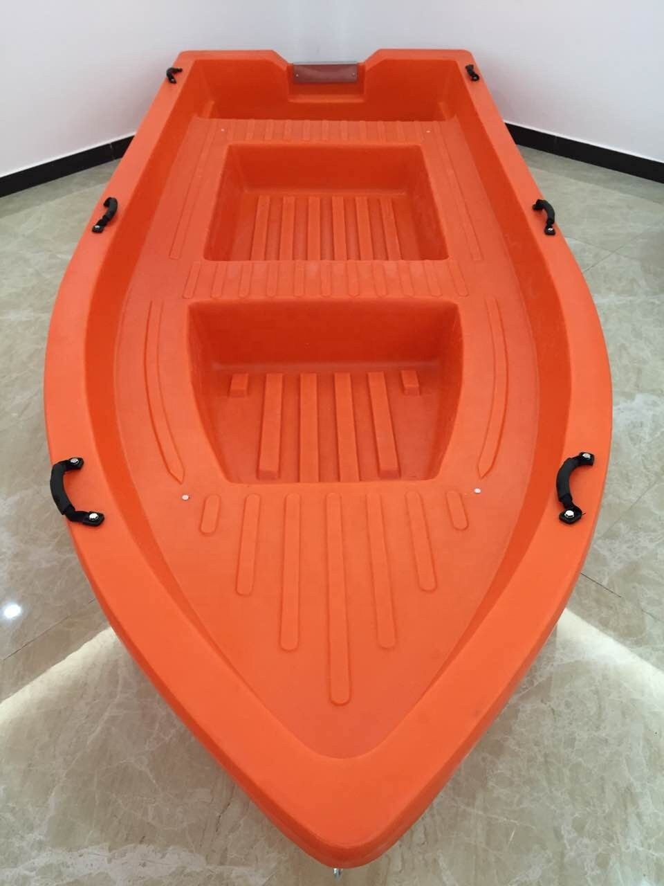 Hot Sell 8 Persons Double Deck 4 Meter Hard PE Plastic Fishing Boat With Outboard Engines