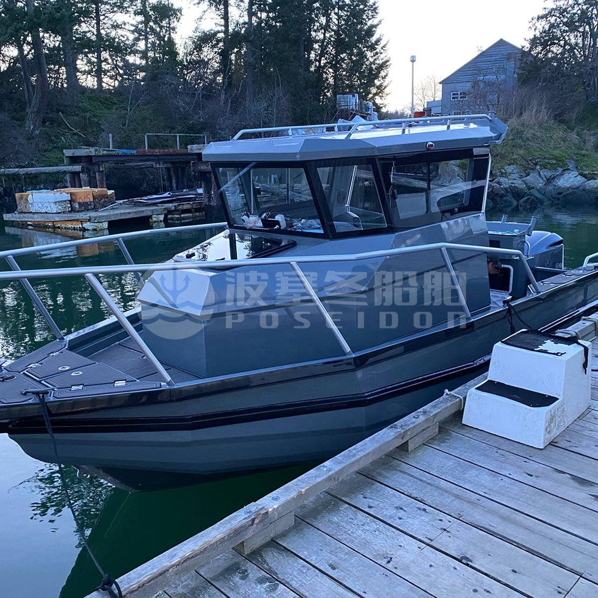 Australia Hot Sales 750 25ft Walkaround Centre Cab Fishing Boat with Engine