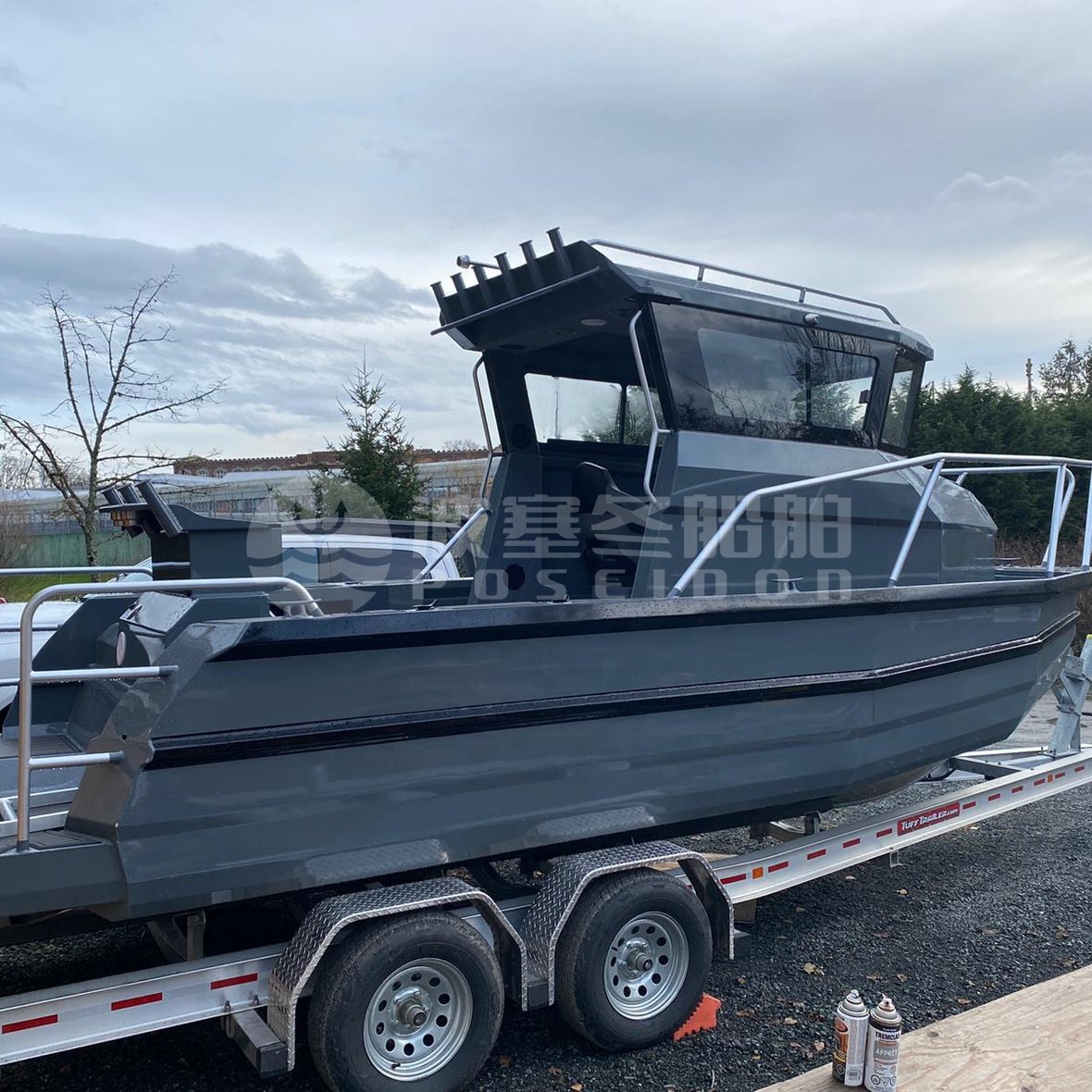 Australia Hot Sales 750 25ft Walkaround Centre Cab Fishing Boat with Engine