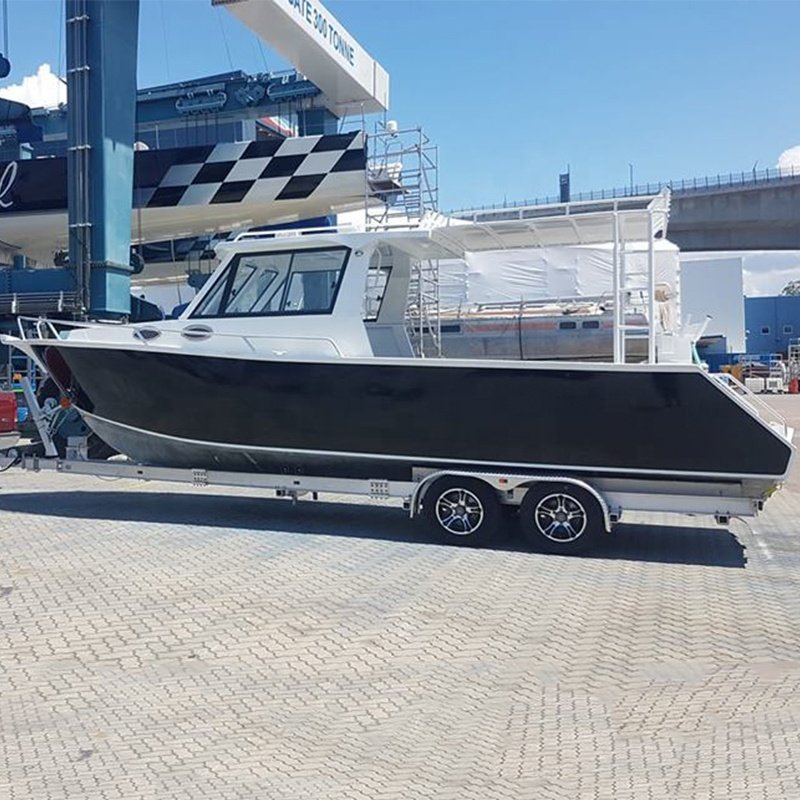 Luxury 9m Power Motor Fishing Lifestyle Yacht Boat with Outboard Engine