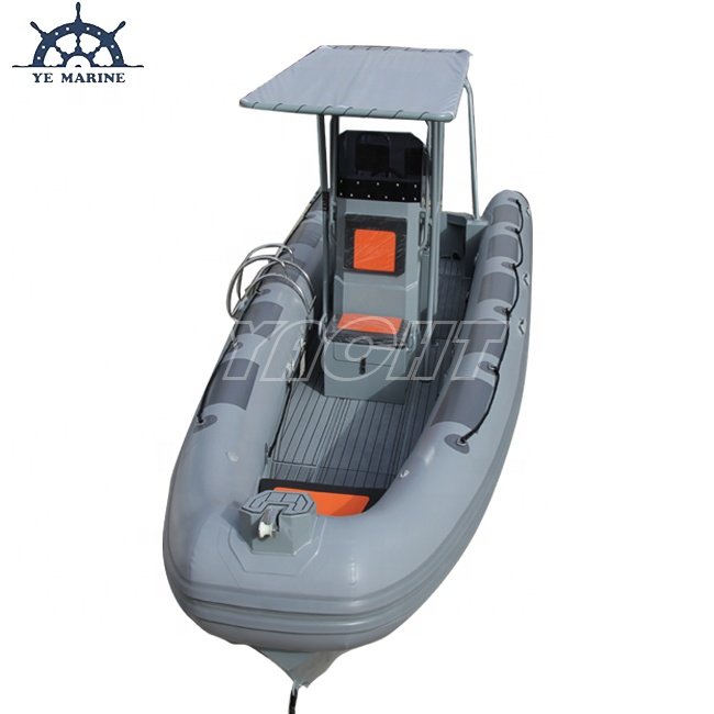 23ft RHIB 700 ORCA/Hypalon Aluminum Hull RIB Cruising Inflatable Boat With Engine
