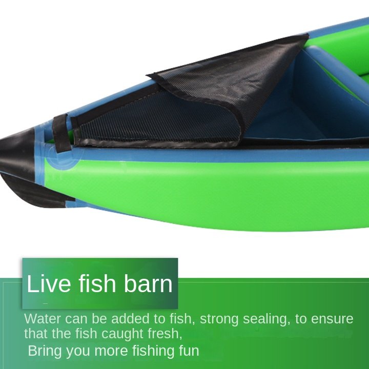 Yijia Inflatable Fishing Boat Double-Layer Motor New PVC Water Compartment Wire-Drawing Air Cushion Outboard for Drifting