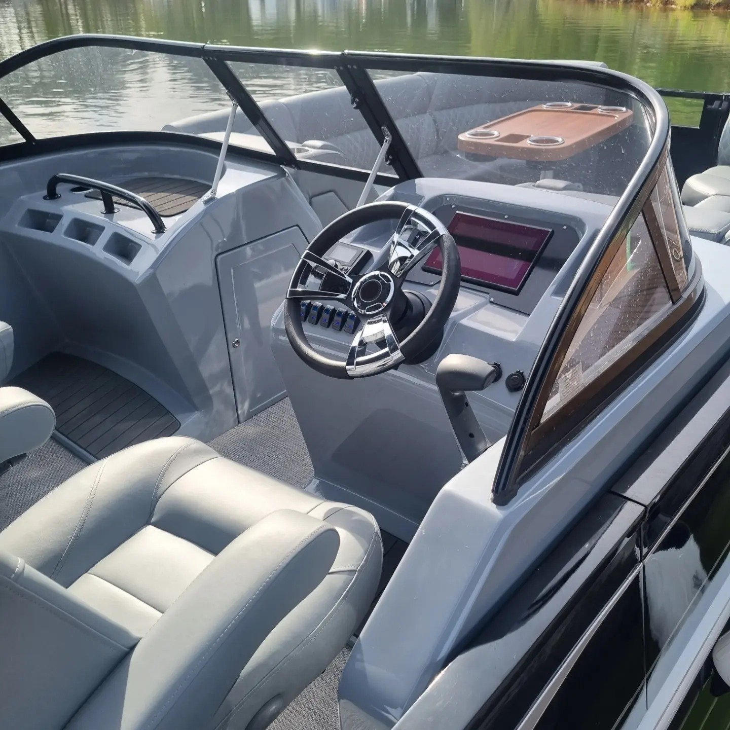2024 Luxury 27ft Aluminum Pontoon Boat Power Engine Welded Workmanship 25ft Lake Family Leisure Party Speedboat Seats Sale