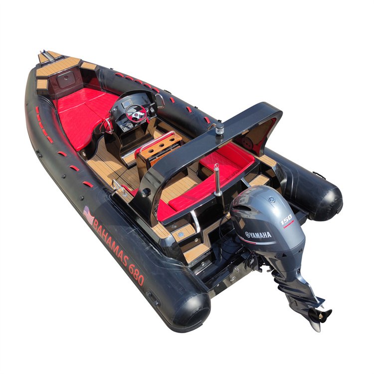 4 Stroke Outboard Motor 200HP with Long Shaft Transom Rib Boat Hypalon Fiberglass 680