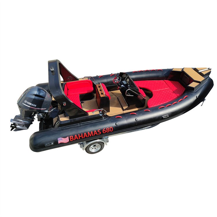 4 Stroke Outboard Motor 200HP with Long Shaft Transom Rib Boat Hypalon Fiberglass 680