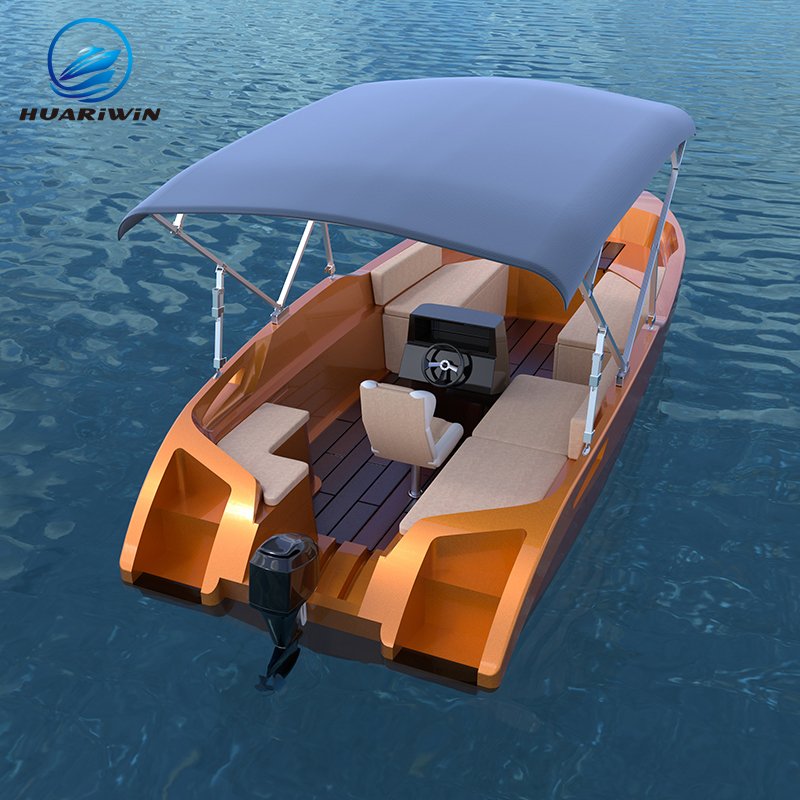 Rotational Molding Boat Customized Size LOGO Recreation Ship Ocean Sea River Fishing Boats with Engine