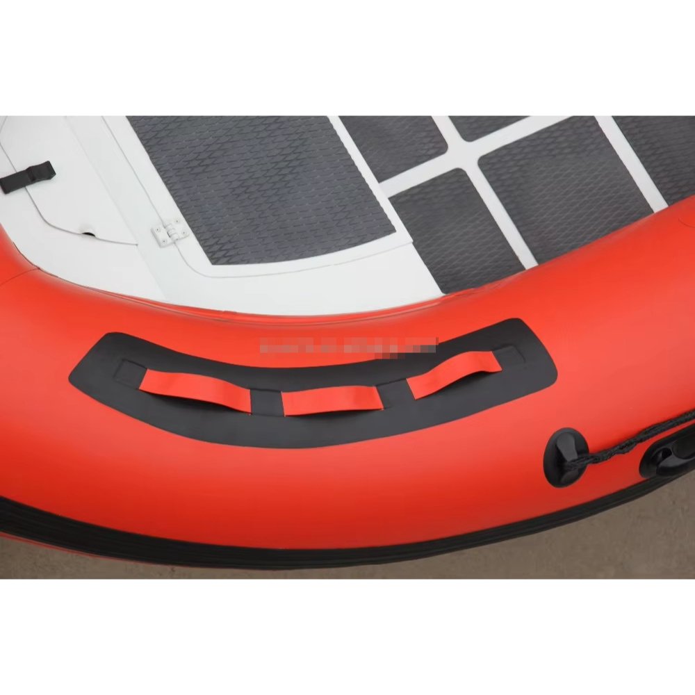 CNWAGNER Inflatable Fiberglass Boat CE Certified for Speed Sports & Fishing Outboard Engine PVC Hull Material