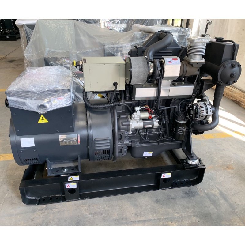 Marine Generator 100kw, Rated Power SC4H Marine diesel Engine with KFS Marine Alternator for Boat