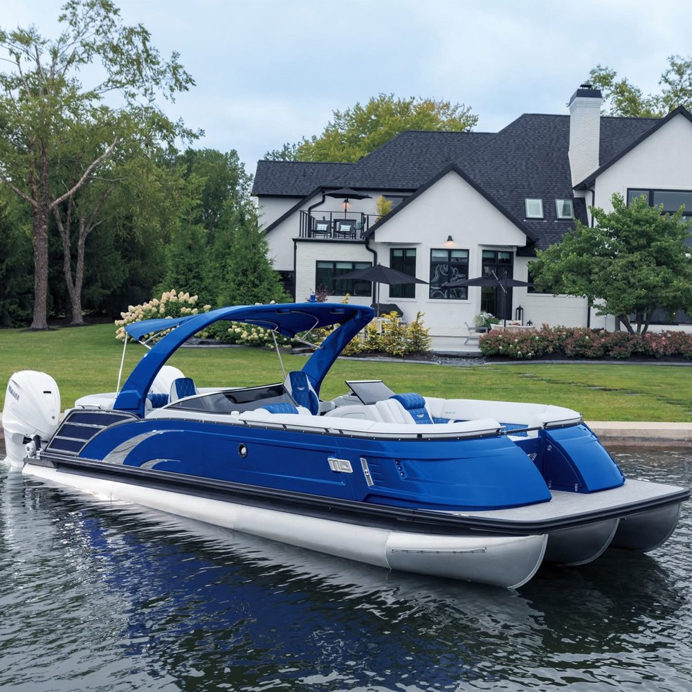 8-12 People Family Party Sport Pontoon with Outboard Motor From China for Sales