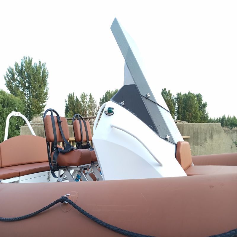CE Certified Luxury 620 RIB Inflatable Yacht Hypalon Rubber Boat with Aluminum Hull EVA Outboard Fishing Sport Entertainment