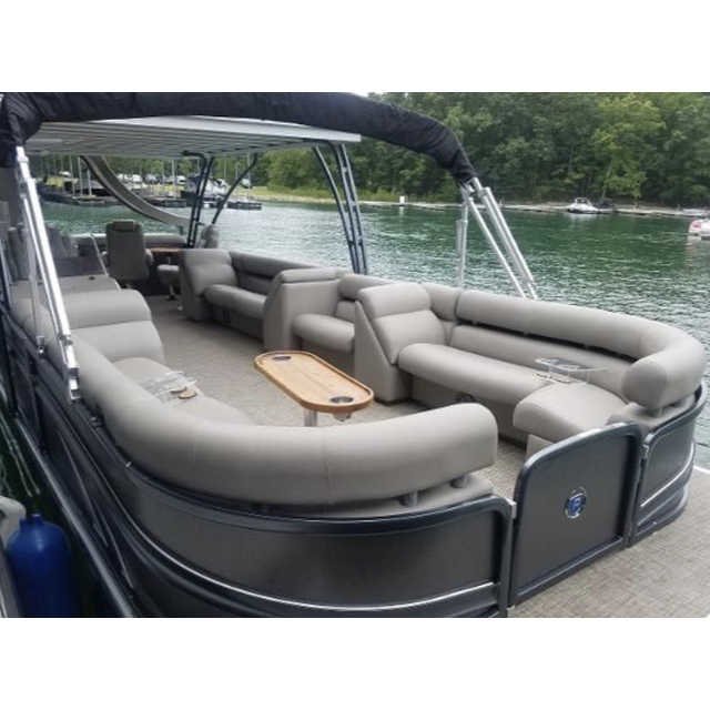 Kinocean Double Decker Luxury Aluminum Pontoon Boat for Party Sightseeing Fishing Hot Sale With Engine Combo Set for Drifting
