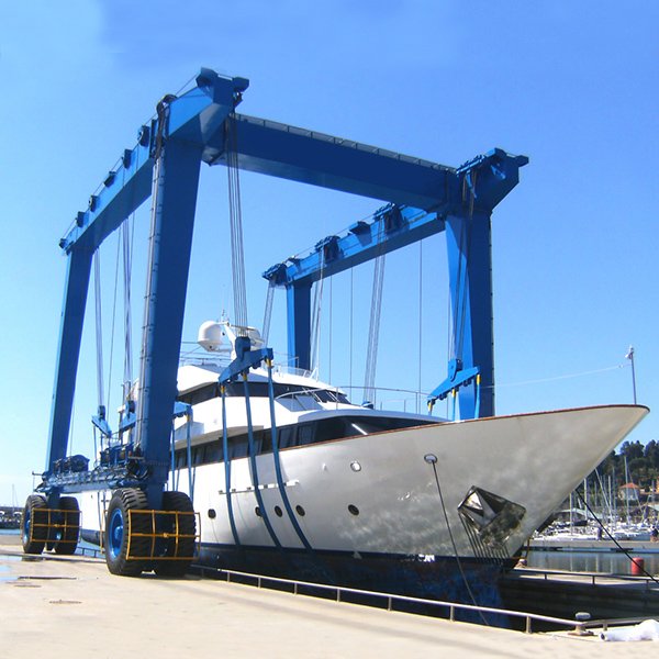 50 Ton 100 Ton Travel Lift for Large Boat Quality Hydraulic Hydro Hoist Boat Lift