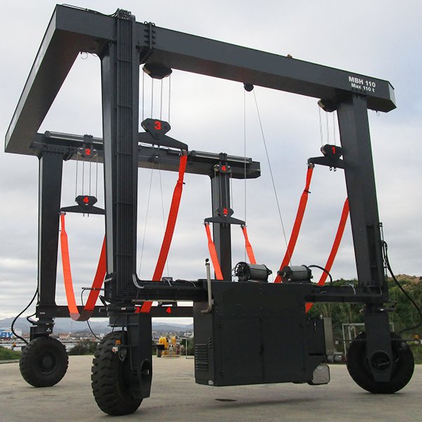 50 Ton 100 Ton Travel Lift for Large Boat Quality Hydraulic Hydro Hoist Boat Lift