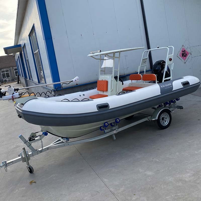 CE Certificate Double Hull Hypalon PVC 16ft Sport Aluminum Rib Inflatable Boat for Ocean